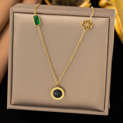 Collier  en titane et acier tendance