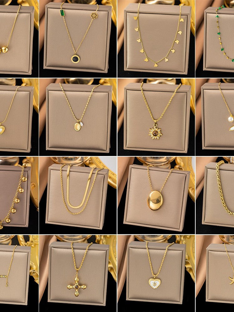 Collier  en titane et acier tendance