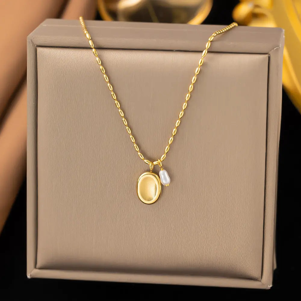 Collier  en titane et acier tendance