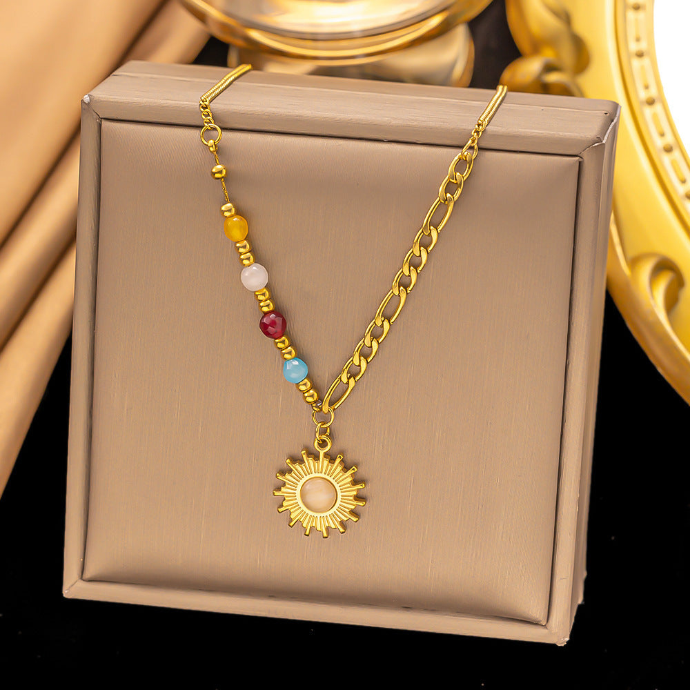 Collier  en titane et acier tendance